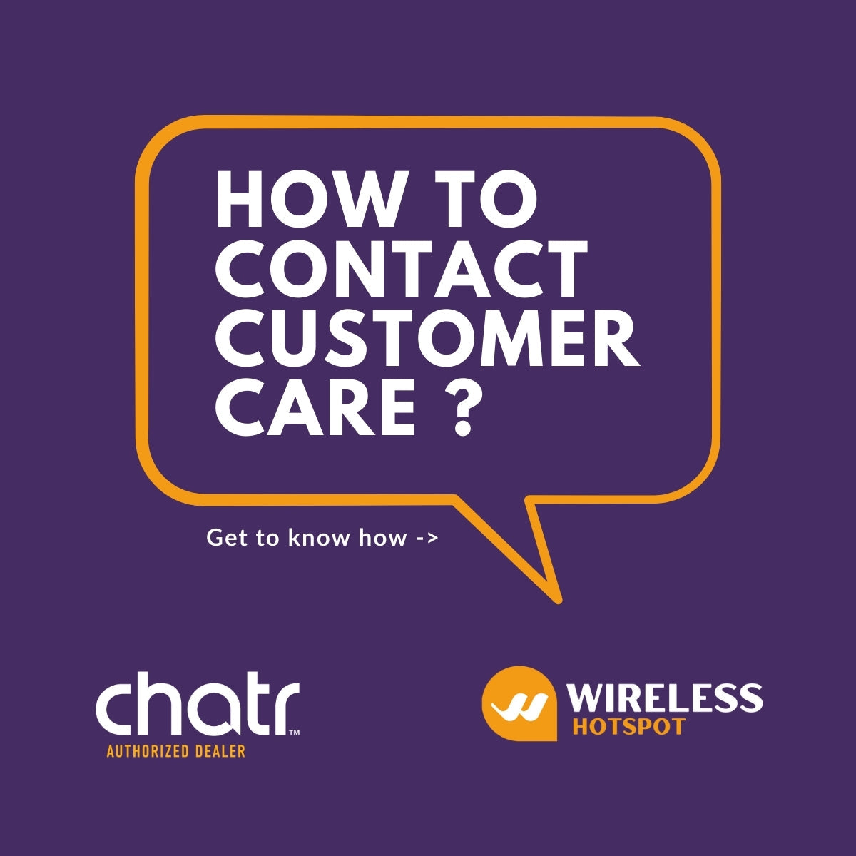 How to reach Chatr for customer care ?