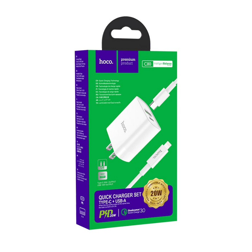 Hoco C80 Fast Charging Set - Iphones