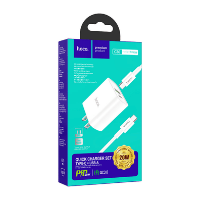 Hoco C80 Fast Charging Set - Type C
